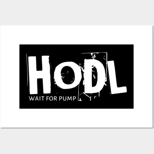 HODL Wait For Pump Posters and Art